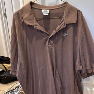 Lacoste Men's Brown Polo Shirt